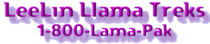 LeeLin Llama Treks - 1-800-Lama-Pak